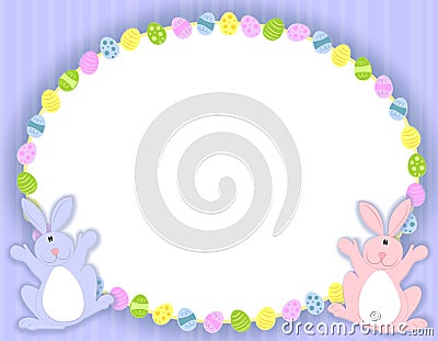 Oval Easter Eggs Frame