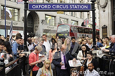 Oxford Circus tube station