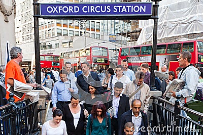Oxford circus tube station