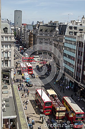 Oxford Street from above