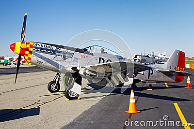 P-51D Mustang Fighter Plane Display