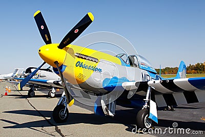 P-51D Mustang Fighter Plane on Display
