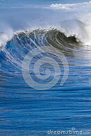 Pacific Ocean Waves and Surf At Beach.