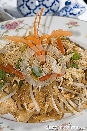 Pad thai chicken thailand food