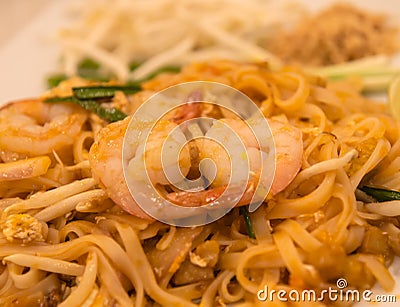 Pad Thai , Thai Fried Noodles Traditional food