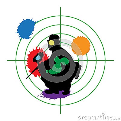 Paintball Target Stock Image - Image: 14720671
