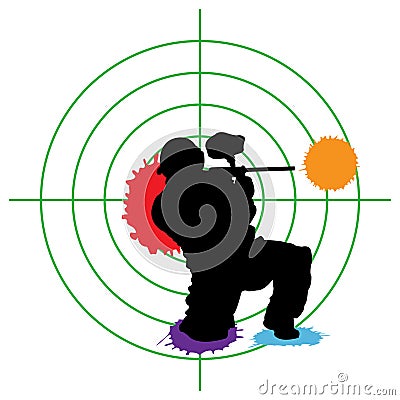Paintball Target Royalty Free Stock Photography - Image: 14785787