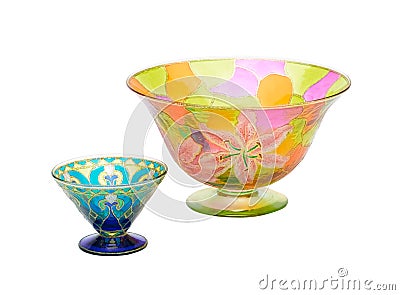 Painting Bowls glass bowls 25179512 Stock Image: painting  Stained Glass Photography