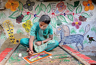 Painting Village in India