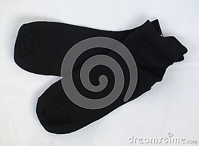 Pair of black ankle socks
