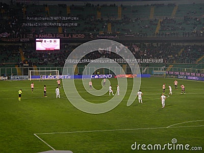 PALERMO, ITALY - February 22, 2014 - US Citta di Palermo vs Spezia Calcio - Serie B Eurobet