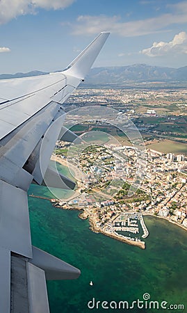 Palma city - plane view
