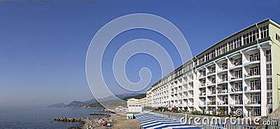 Panoramic view of hotel at Black Sea