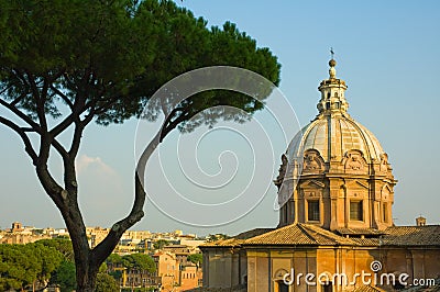 Panoramic view of Rome