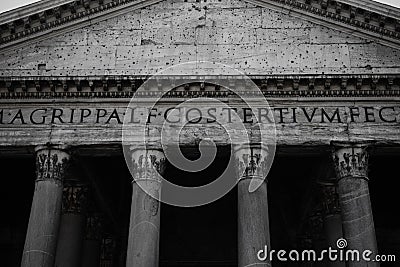 Pantheon of Agripa Pillars in Rome