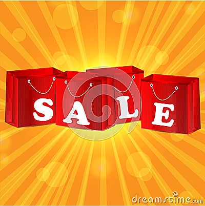 Paper Shopping Bags In Red Royalty Free Stock Images - Image: 31514899