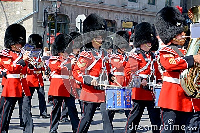 Parade of soldier of the Royal 22nd Regiment