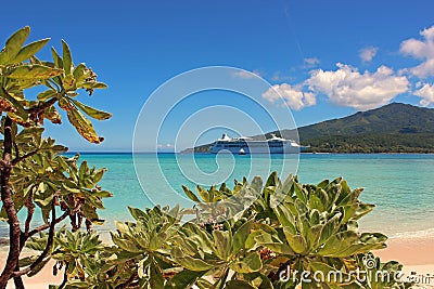 Paradise beach in Mystery island, Vanuatu, South Pacific