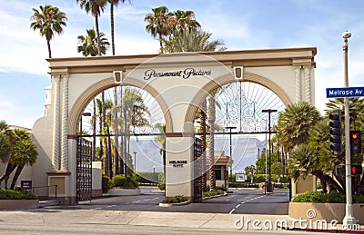 Paramount Pictures Movie Studio Entrance Sign