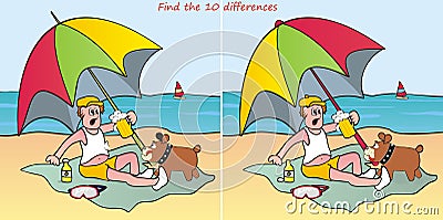 Parasol-find 10 differences