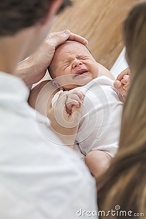 Parents Holding Crying Screaming Baby