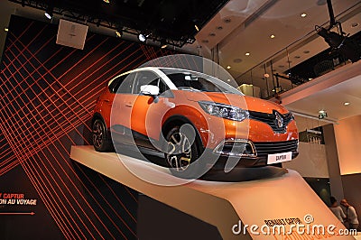 Paris,august 20-Renault Car in Showroom in Paris