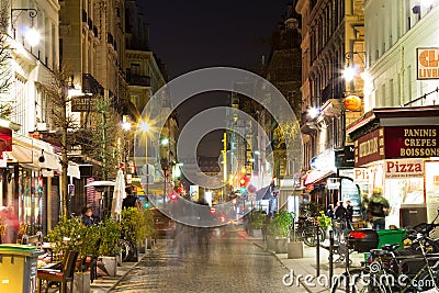 Paris Streets at Night