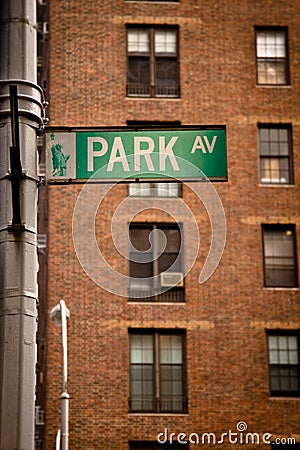 Park Avenue street sign