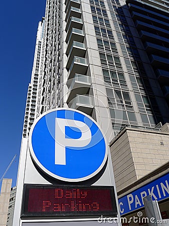 Parking Garage Sign