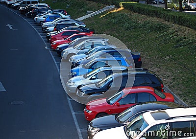 Parking lot cars