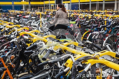 Parking place for bikes