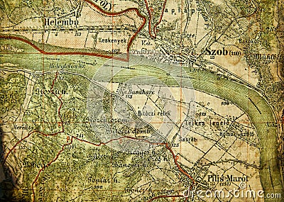 Part of an old tourist map.