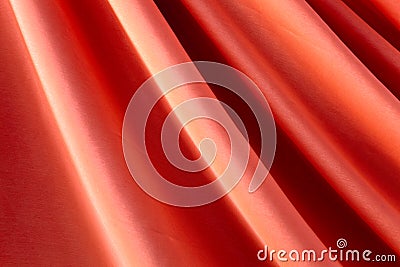 Part of red curtain