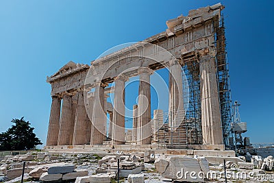 Parthenon under restoration, Acropolis, Greece