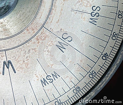 Partial View of an Old Compass