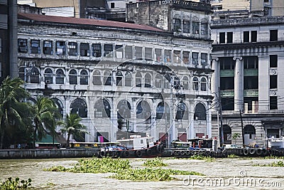 Pasig river architecture manila city philippines