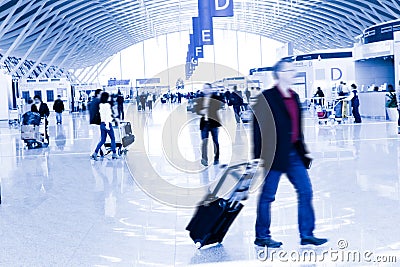 Passenger in the Shanghai airport