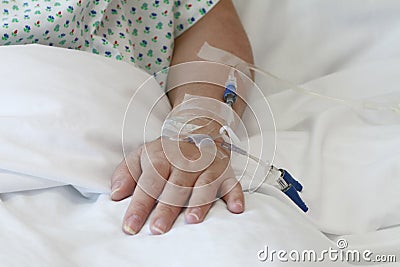 Patient with IV Drip