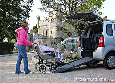 Patient mobility transport for disabled