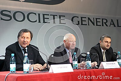 Patrick Gelin, Ilie Nastase and Sorin-Mihai Popa
