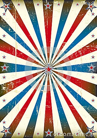 Patriotic sunbeam vintage background