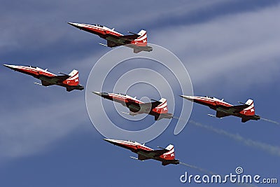 Patroille Suisse in formation