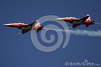 Patroille Suisse in formation