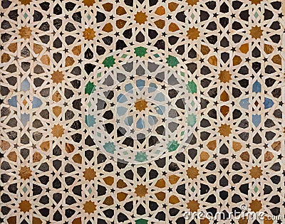 Pattern of arabic tiling or mosaic