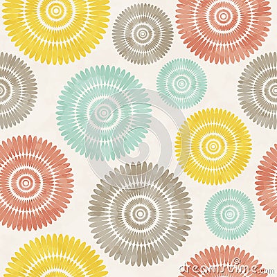 Pattern with colorful circles. Seamless background.