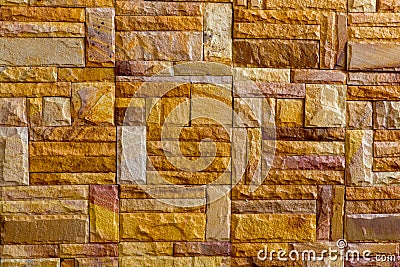 Pattern of decorative slate stone wall