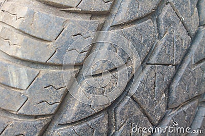 Pattern of old tires textures