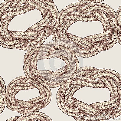 Pattern of twisted rope