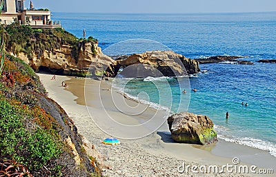 Pearl (Arch) Street Beach, Laguna Beach,California