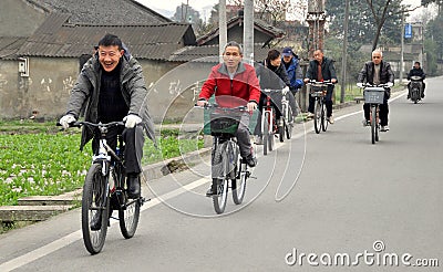 Pengzhou, China: Chinese Bicycling Group